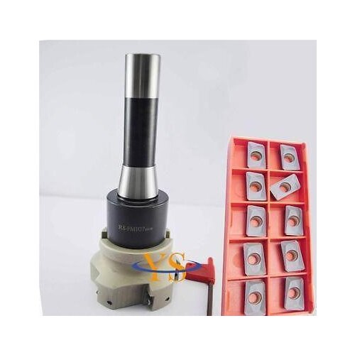 New R8 7/16 FMB27 +BAP400R 80-27-6T face end mill +10pcs APMT1604 carbide insert CNC Mill