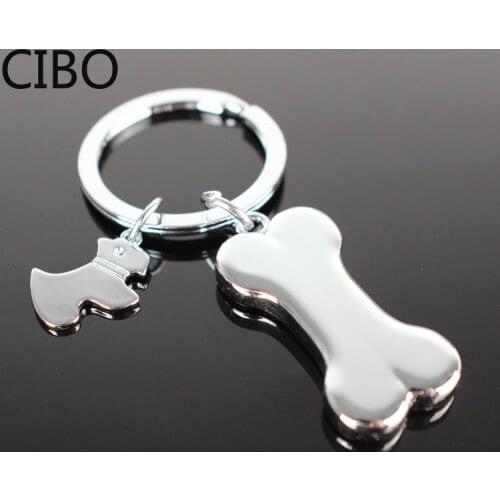 2019 New Dog Bone Dog Paw Alloy Key Chain Women Girl Bag Keychain Charm Pendant Jewelry Aceessories Gift For Dog Lover