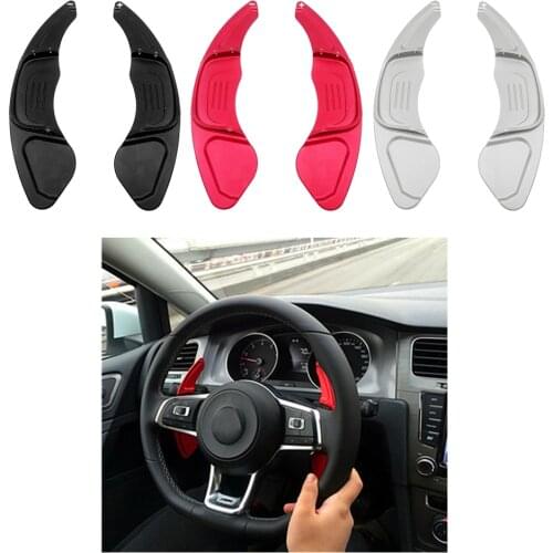 2Pcs Car Steering Wheel Paddle Shift Paddle for VW Golf 7 GTI Scirocco 2015 2016 Car Shifter Extended Extensions Shift Paddle