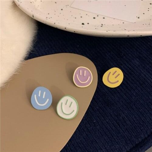 Candy Color Earrings Simple Lovely Cute Stud Ear Jewelry Fashion Accessories Girl Gift Classic Summer 2021 New