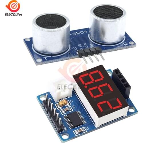 HC-SR04P HCSR04P Ultrasonic Sensor HC-SR04 HCSR04 Measuring Distance Sensor LED Display Module for Arduino UNO Robot