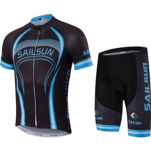 Bike Cycling Clothing/Cycling Jersey Sets With Bib Mens Bicycle Black Shorts Short Sleeve Outdoor Sportswear CC6120