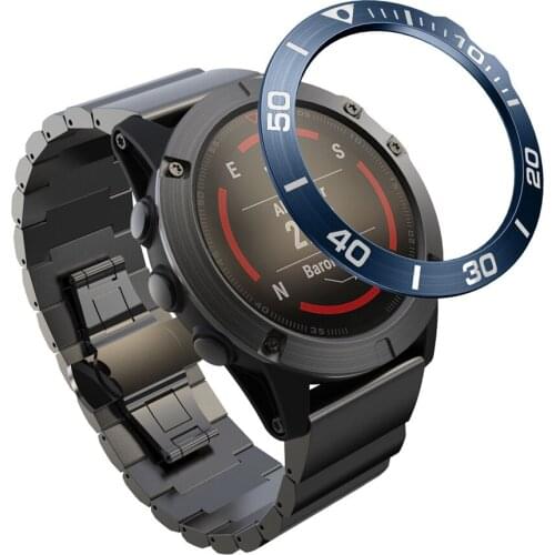​Protector Luminous Bezel Ring Adhesive Cover Metal Anti-scratch Case for Garmin Fenix 5X / Fenix5X Plus Smart Watch Accessories