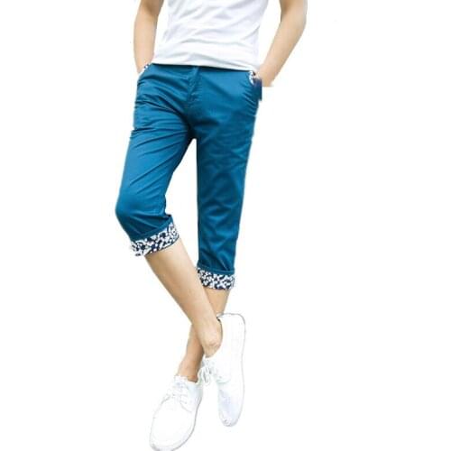 ZC1102 2020 new summer hot sale fit handsome men fashion casual slim 7-point pants cheap wholesale free shipping
