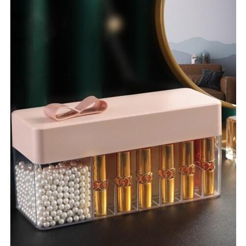 Acrylic Makeup Brush Holder Makeup Organizer Cosmetic Holder Lipstick Pencil Storage Container Transparent Storage Box Holder