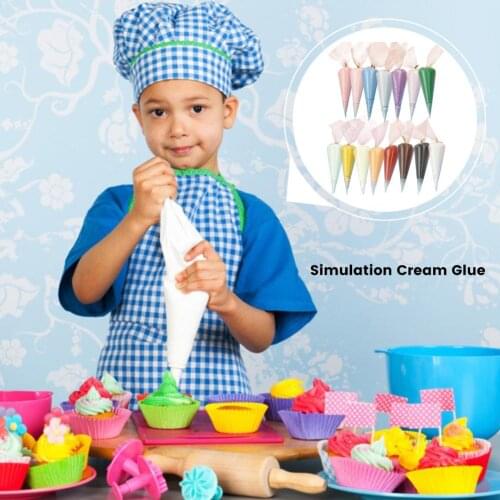 100G/Bag Simulation Cream Glue Slime Accessories For Children Crafts Decorating DIY Toys Phone Case