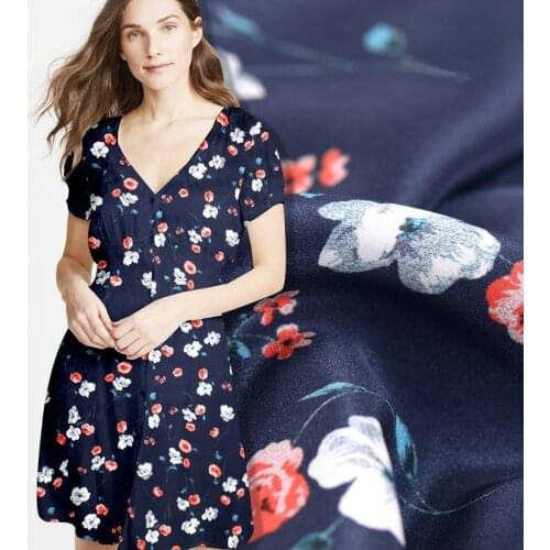 30mm Heavy Crepe Natural 100% Mulberry Silk Fabric 114 Cm Digital Inkjet Fashion for Dress Fabric Wholesale Cloth Per Meter