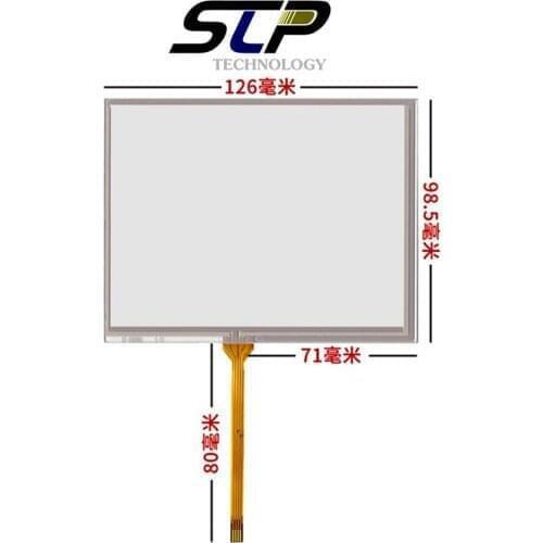 10 Pcs 5.6''inch 126mm*98.5mm Touch screen panel for AT056TN04 V.6 TM056KDH01 02 Resistive Touch screen handwriting Panel Glass