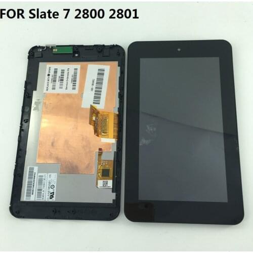 7inch test ｗork fine new lcd For HP Slate 7 2800 2801 LCD Display Touch Screen Digitizer Glass Assembly + Frame Wifi version