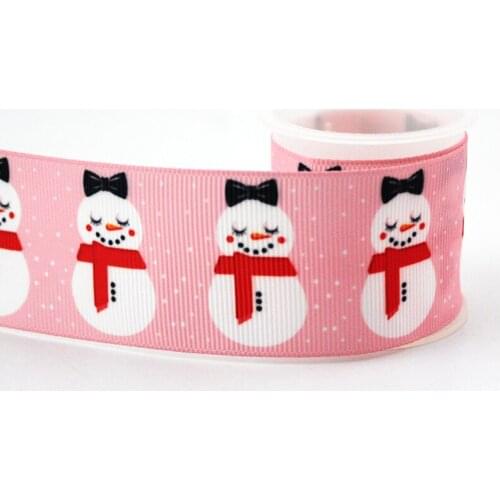 9/16/22/25/38/57/75mm cartoon Christmas decoration grosgrain ribbon 10/25/50 yards DIY gift wrap sewing wedding decor ribbon