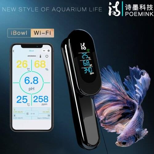 Aquarium Accessories Water Quality Monitor Wi-Fi 3in1 TDS&pH&Temp fish tank detector Real-time digital meter Long-term Monitor