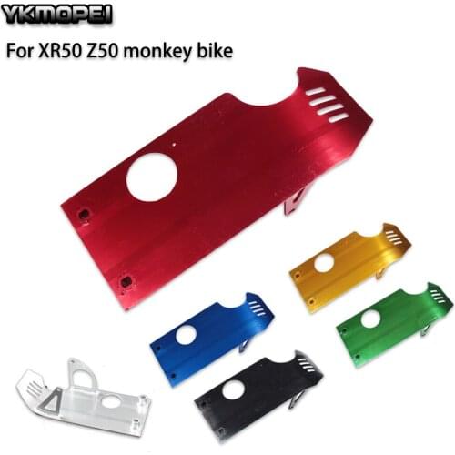 Aluminum Skid Plate Lower start motor Engine Case Protector for XR50 Z50 monkey bike Pit Dirt Bike