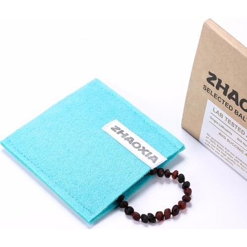 Raw Baltic Amber Bracelet for Adult(Cherry Raw - Unpolished) - Handmade in Lithuania - Lab-Tested Authentic - 2 Sizes