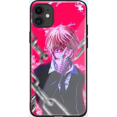 Kurapika Scarlet Eyes HxH glass phone case shell for iPhone 6s 7 8 x xr xs 11 12 mini pro max Samsung S note 9 10 20 Plus cover