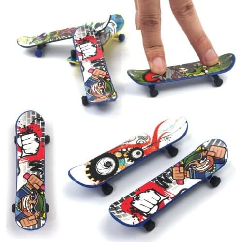 Finger Skate Board Plastic Fingerboard Toy Professional Stents Fingers Skate Set Novelty Children Christmas Gift