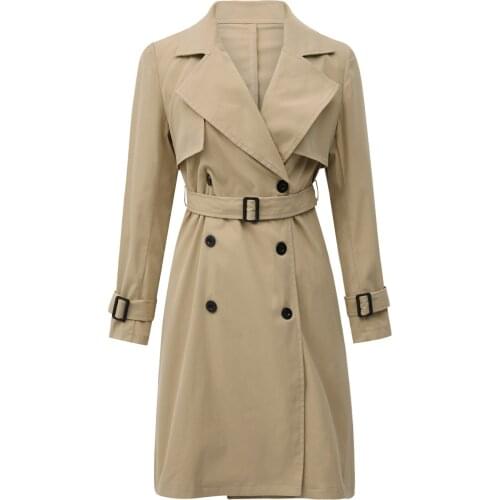 Hirigin Women's Long Trench Coats