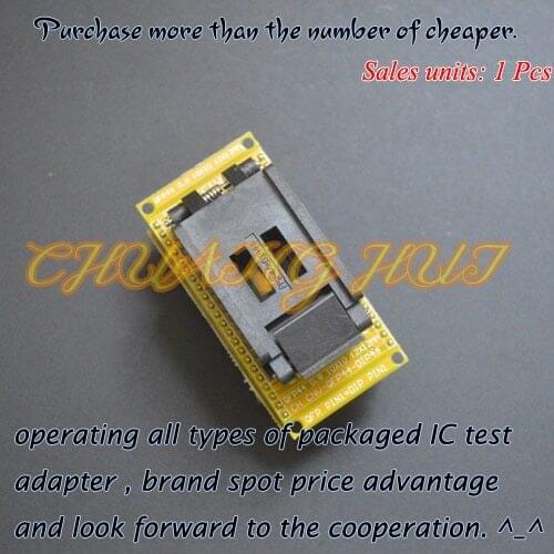 Ic test FPQ44 to DIP44 Programmer Adapter CNV=QFP44-DIP44 Adapter 1 pin-1pin General purpose line FPQ-44-0.8-14 socket
