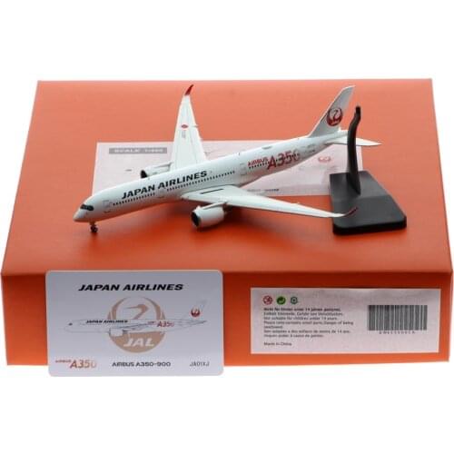 1:400 Alloy Collectible Plane JC Wings EW4359001A Japan Airlines JAL Airbus A350-900 Diecast Aircarft Jet Model JA01XJ Flap Down