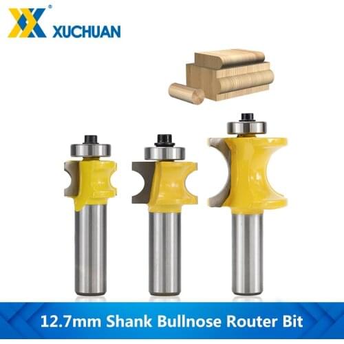Bullnose Router Bit 12.7mm Shank Bead Router Bit For Wood Bearing Guided Molding Router Bit 22.22/25.4/34.9mm Wood Router Bit