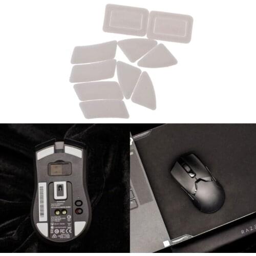 2 Sets/pack Tiger Gaming Mouse Feet Mouse Skate For Razer Viper Ultimate Mouse White Mouse Glides Curve Edge