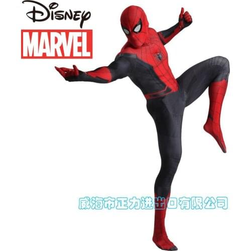 Disney Marvels Spider-Man Halloween Costume Adult Child Cosplay Jumpsuit Stage Appearance Dress Up