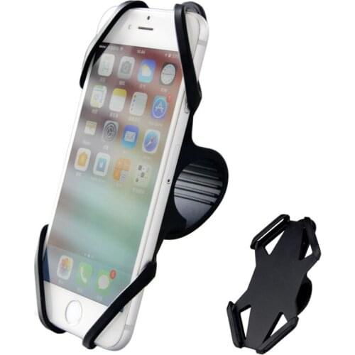 Bicycle computer bracket navigation silicone bracket mobile shockproof for 4-6 inch touch mountain bike riding accessories cycle