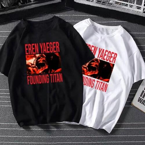 Summer Hot Anime Attack on Titan Printed T Shirt Women Men Hipster Clothes Manga Graphic Tops Oversized Fashion Casual Camisetas