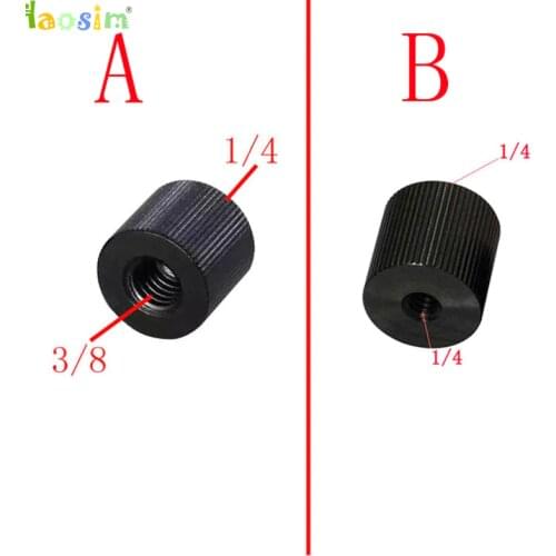 Metal 1/4 Female to 1/4 Female or 1/4 Female to 3/8 Female Screw for Tripod Magic Arm Camera DSLR Photography Studio Accessories