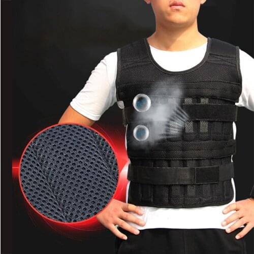 Loading Weight Vest Adjustable Running Training Workout Fitness Jacket Exercise Boxing Waistcoat Weightloading Clothing X403B