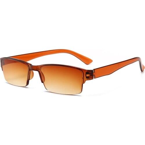 Ultralight Half Frame Reading Glasses TR90 Resin Double Color Presbyopic Glasses Unisex For Women Men +1 1.5 2 2.5 3 3.5 4