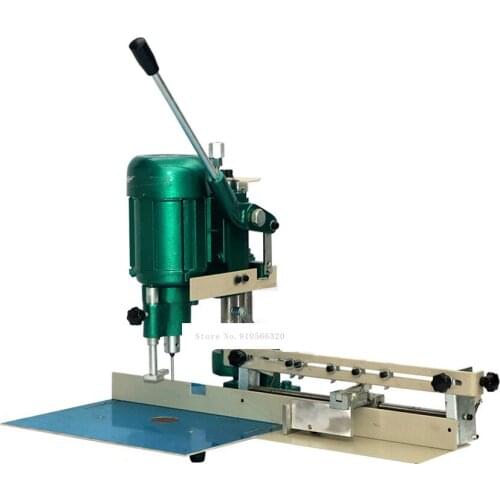 Single Head Book Menu Paper Hole Drilling Machine Card Photo Album Handbag Plastic Bag Tag Electric Hole Punching Machine 210A