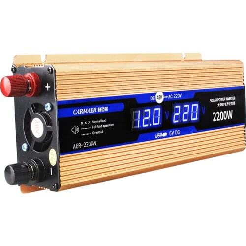 DC 12V24V48V to AC 220V Pure Sine Wave Power Inverter Voltage Converter for