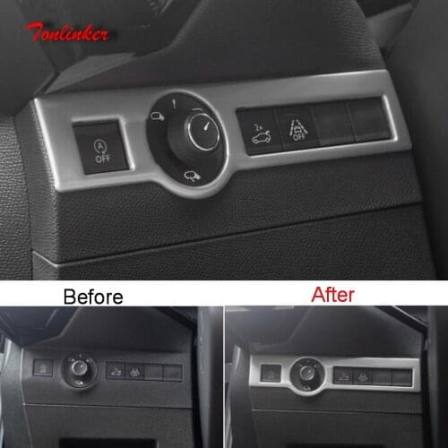 Tonlinker 1 PCS Exterior mirror adjustment Cover sticker for CITROEN DEESSE DS7 2018 Car Styling Stainless steel Cover Stickers