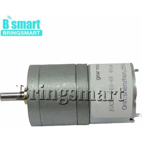 Bringsmart JGA25-310 Diameter 25mm Micro Reduction DC Gear Motor 12V Gearbox Reduction Reversible Parts DIY