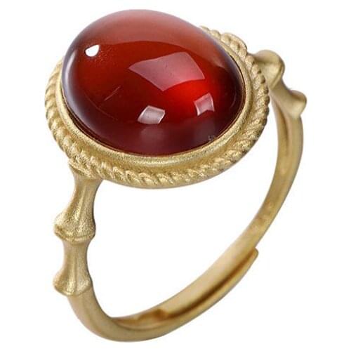 Uglyless Less is More Oval Gemstones Jewelry Sets for Women Classic Party Dress Earrings Bamboo Rings 925 Silver Bijoux Jasper