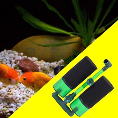 2 Types Aquarium Double Head Biochemical Sponge Foam Filter Fish Tank Equipment quickly Cleaner Tool Aquatic Pets Products