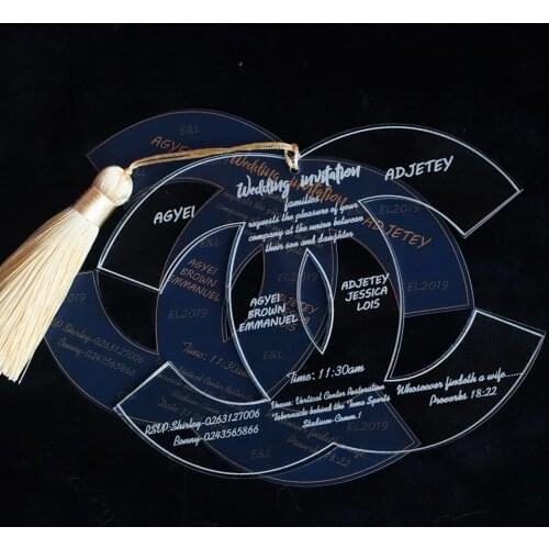 2021 High-end Creative Wedding Invitation Wedding Custom Wedding Invitation Card Flower Acrylic Invitation