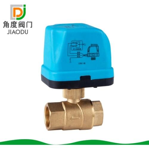 4/8=20mm brass central air conditioning, 6/8=25mm electric ball valve from the grant DN15-DN50