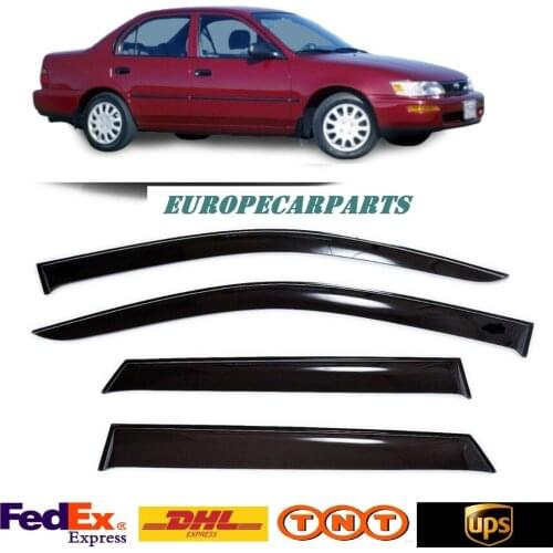 For Toyota Corolla Sd 1991-1997 Side Window Visors Rain Guard Vent Deflectors 4 pieces