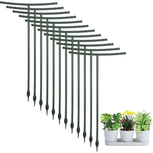 6Pcs Plastic Plant Cage Holder Flower Pot Climbing Fixed Bracket Garden Trellis for Vegetable Tomato Flower Phalaenopsis Tools