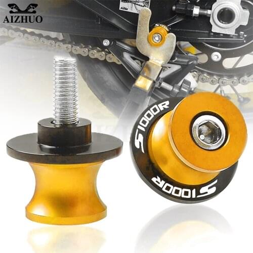 8MM Motorcycle Accessories CNC Aluminum Swingarm Spool Slider Stand Screws FOR BMW S1000R S1000RR S 1000 R All Years 2020 2021