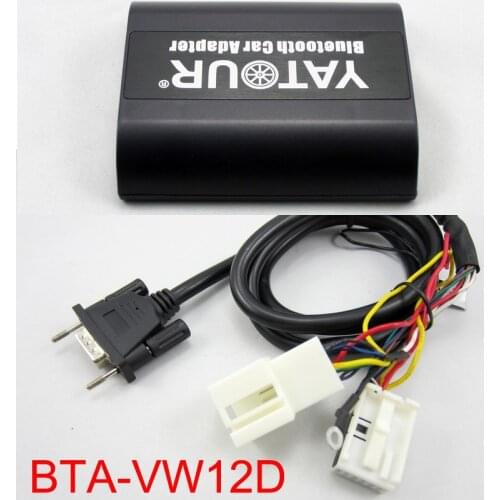 Yatour BTA Bluetooth Hands Free Call Smart Phone A2DP Car kits For 12pin VW Audi Skoda Seat Quadlock Keep existing CD changer