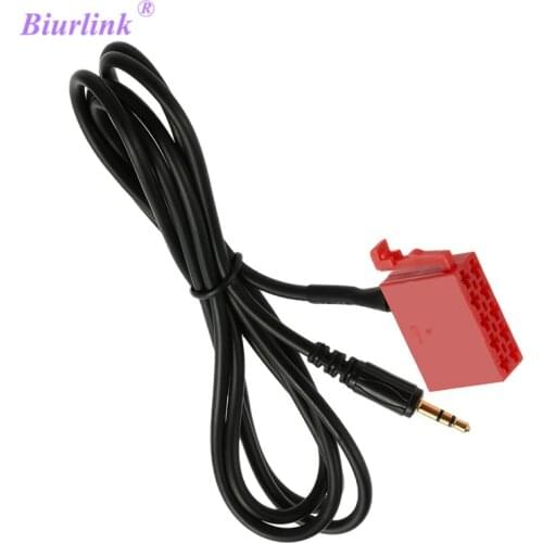 Biurlink MINI ISO 10Pin ISO Aux Cable AUX-IN Adapter for Volkswagen Audi Skoda Radio