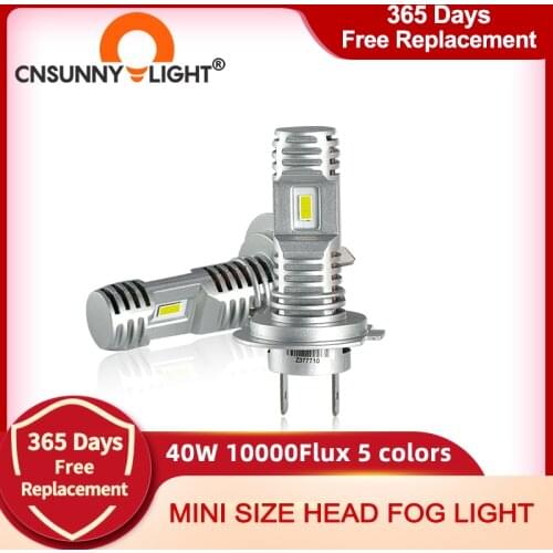 CNSUNNYLIGHT Mini H7 H4 H11 Wireless LED Car Headlight Lamp 9005 HB3 9006 HB4 H8 12000Lm 1900K 3000K 6000K 8000K Fog Lights Bulb