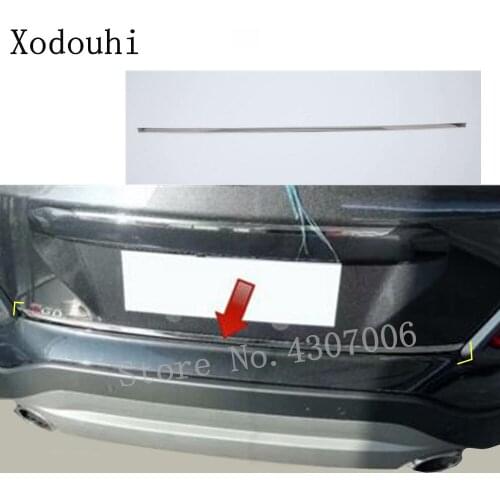 For Hyundai Kona Encino Kauai 2017 2018 2019 2020 Car Stainless Steel Rear Tail Door Bottom Tailgate Trunk Lid Tail Gate Trim