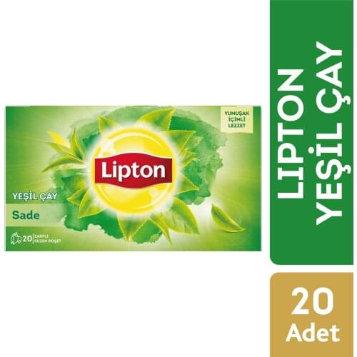 PERFECT DRINK Lipton Glass Bag Green Tea Plain 20 Pcs FREE SHİPPİNG