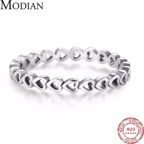 Top Quality Authentic Luxury 100% Real 925 Sterling Silver Stackable Ring Clear Cubic Zirconia Fine Wedding Jewelry For Women