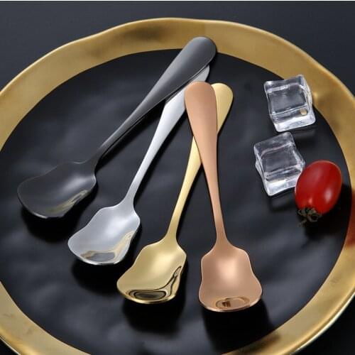 Colorful stainless steel creative coffee stirring ice cream dessert gift spoon tableware tea spoons