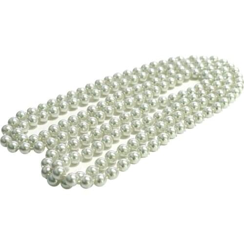 Layered Pearl Necklaces Handmade Pearl Long Chain Necklace for Women