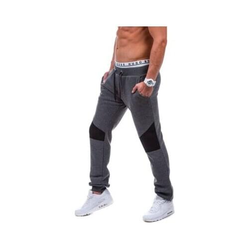 Men 's hot fashion trousers pants stitching design casual fashion pants high - quality size M - XXL